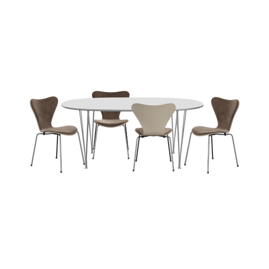 Superellipse dining set